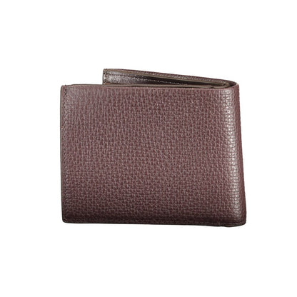 Calvin Klein Cartera de hombre de cuero Marrone