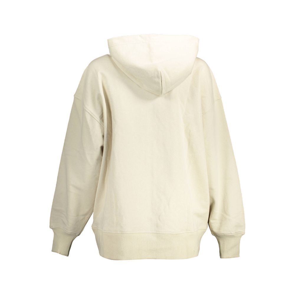 Sudadera de algodón beige para mujer Calvin Klein