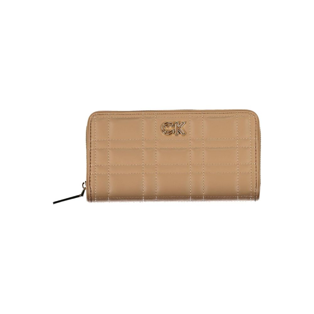 Cartera Calvin Klein de poliéster beige para mujer