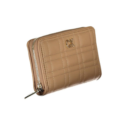 Cartera Calvin Klein de poliéster beige para mujer