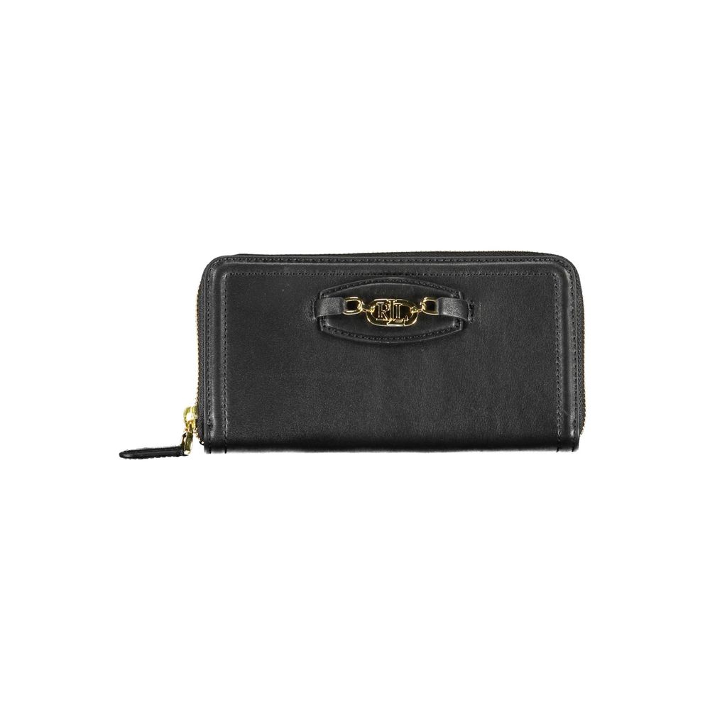 Ralph Lauren Cartera de poliuretano negra para mujer