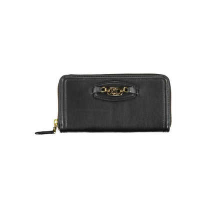Ralph Lauren Cartera de poliuretano negra para mujer