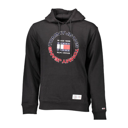 Sudadera Tommy Hilfiger negra de algodón para hombre