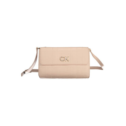 Bolso de mano Calvin Klein de poliuretano rosa para mujer