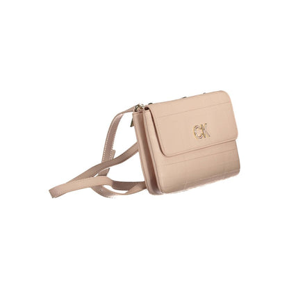 Bolso de mano Calvin Klein de poliuretano rosa para mujer