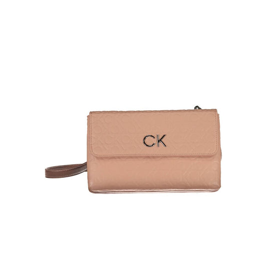 Bolso de hombro de poliéster rosa para mujer Calvin Klein
