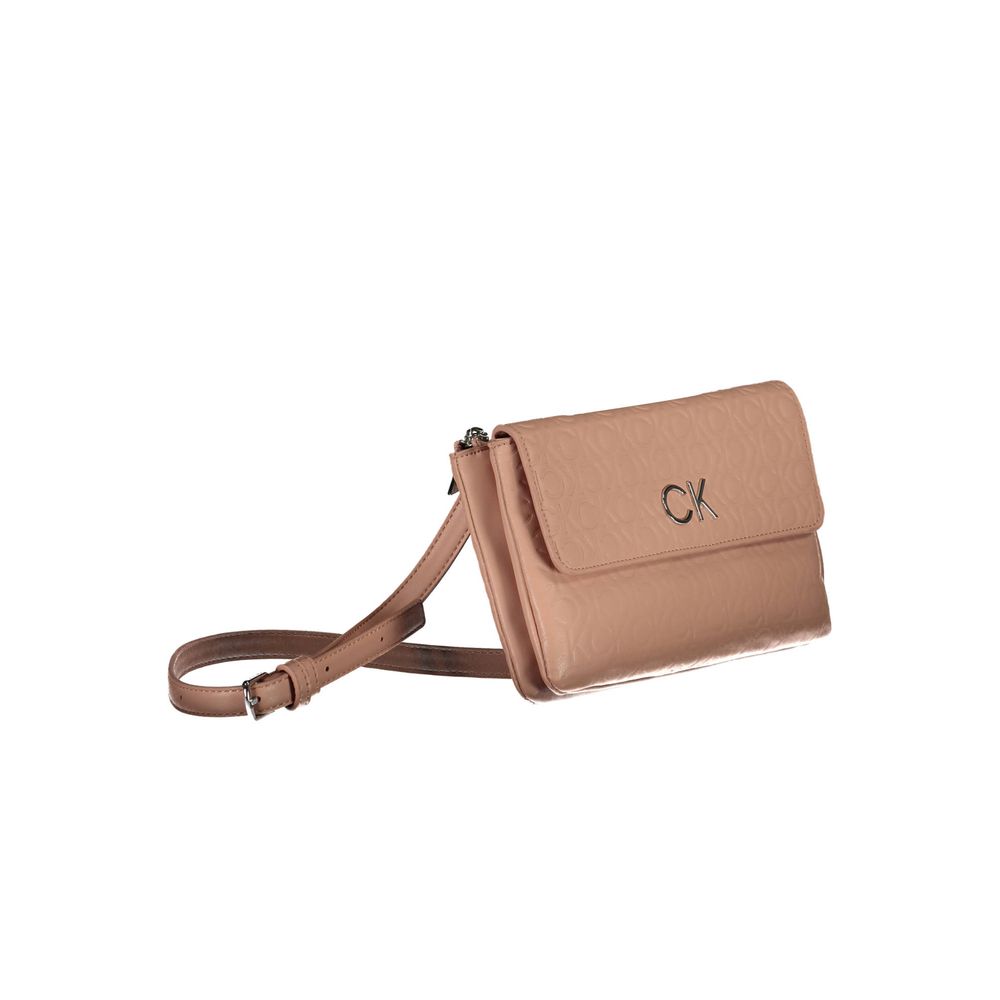 Bolso de hombro de poliéster rosa para mujer Calvin Klein