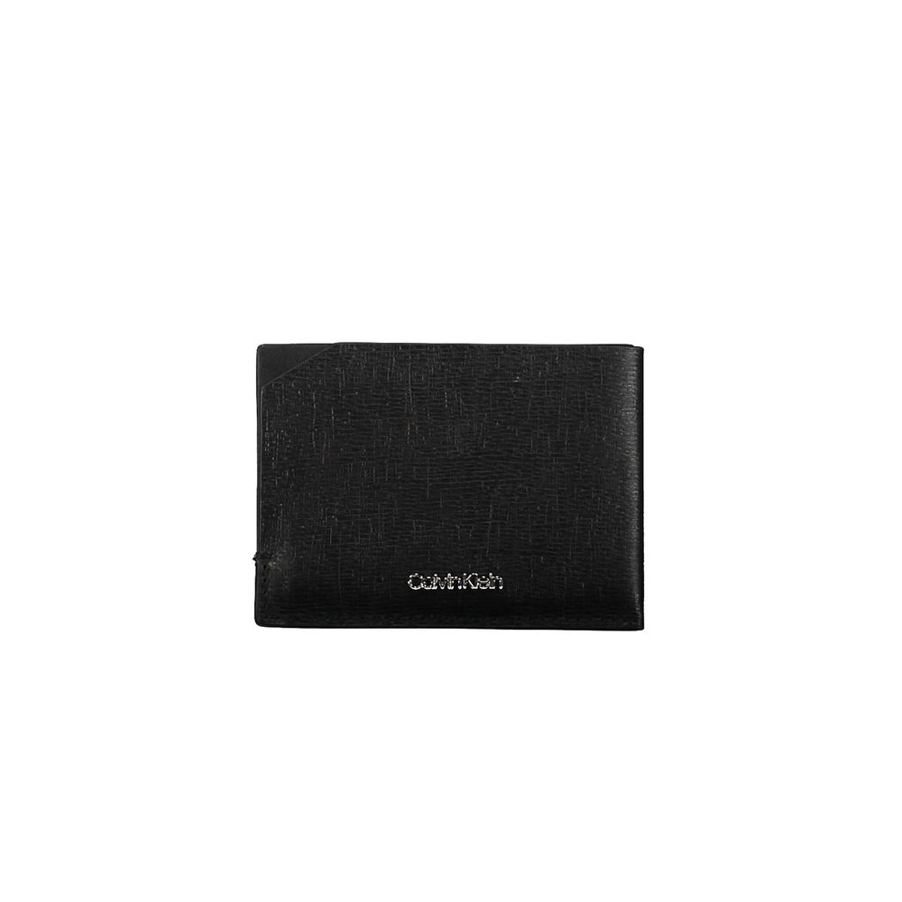 Cartera de cuero negra para hombre Calvin Klein