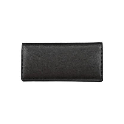 Portefeuille femme Tommy Hilfiger en polyuréthane noir
