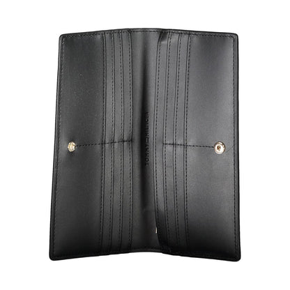 Portefeuille femme Tommy Hilfiger en polyuréthane noir