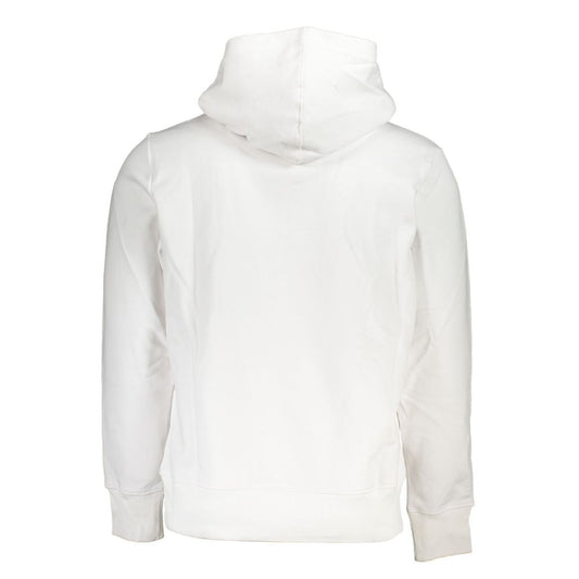 Sudadera Calvin Klein blanca de algodón para hombre con capucha
