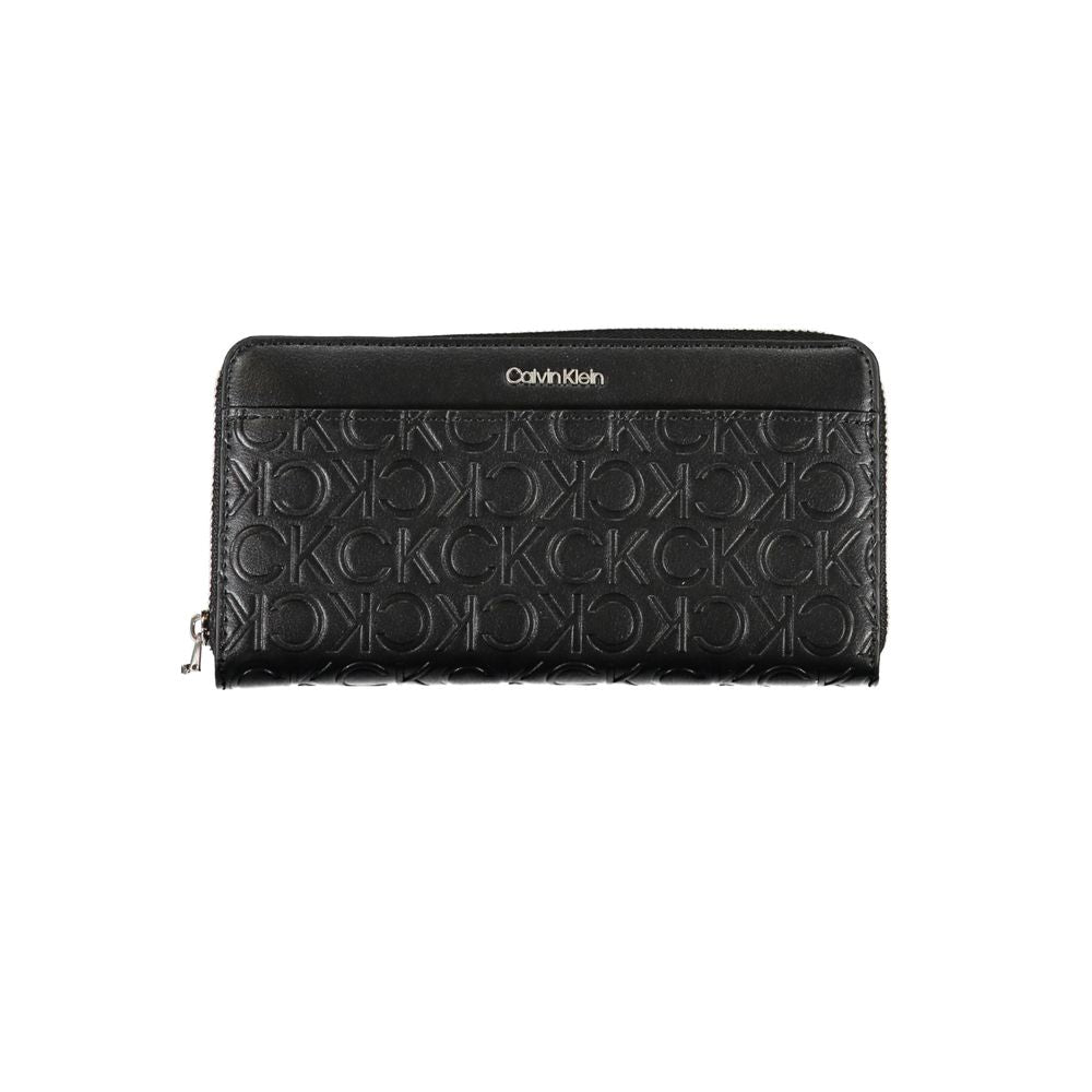 Cartera de mujer de poliuretano negro Calvin Klein