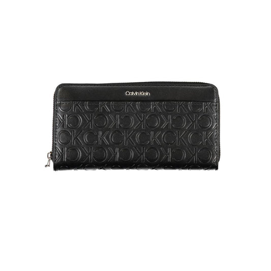 Cartera de mujer de poliuretano negro Calvin Klein