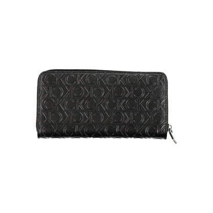 Cartera de mujer de poliuretano negro Calvin Klein