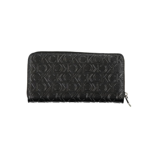 Cartera de mujer de poliuretano negro Calvin Klein
