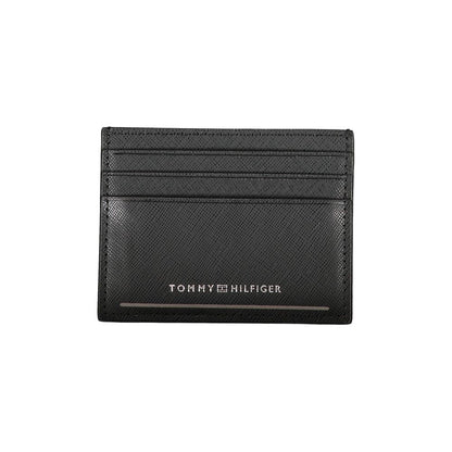 Cartera de cuero negra para hombre Tommy Hilfiger