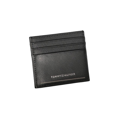 Cartera de cuero negra para hombre Tommy Hilfiger