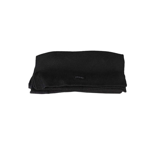 Bufanda Calvin Klein de Algodón Negra para Mujer