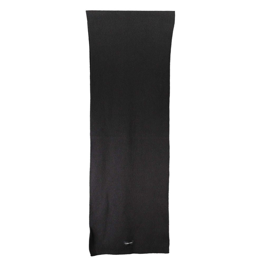 Bufanda Calvin Klein de Algodón Negra para Mujer