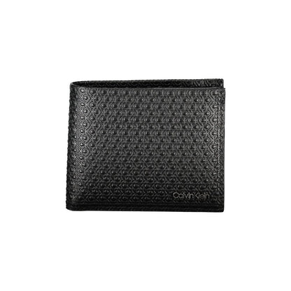 Cartera de cuero negra para hombre Calvin Klein