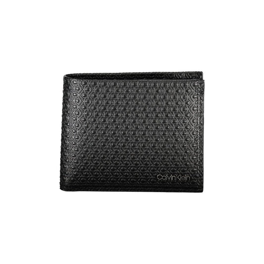 Cartera de cuero negra para hombre Calvin Klein