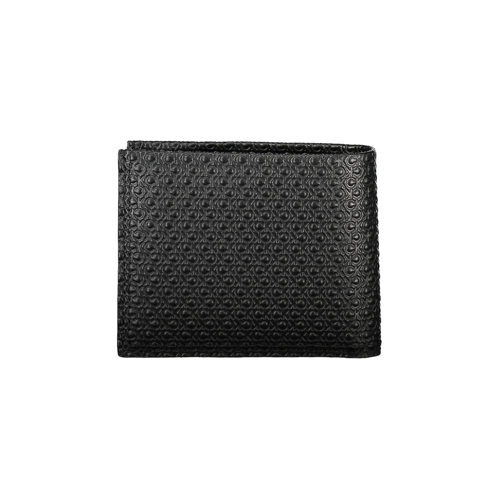 Cartera de cuero negra para hombre Calvin Klein