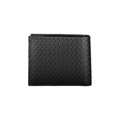 Cartera de cuero negra para hombre Calvin Klein