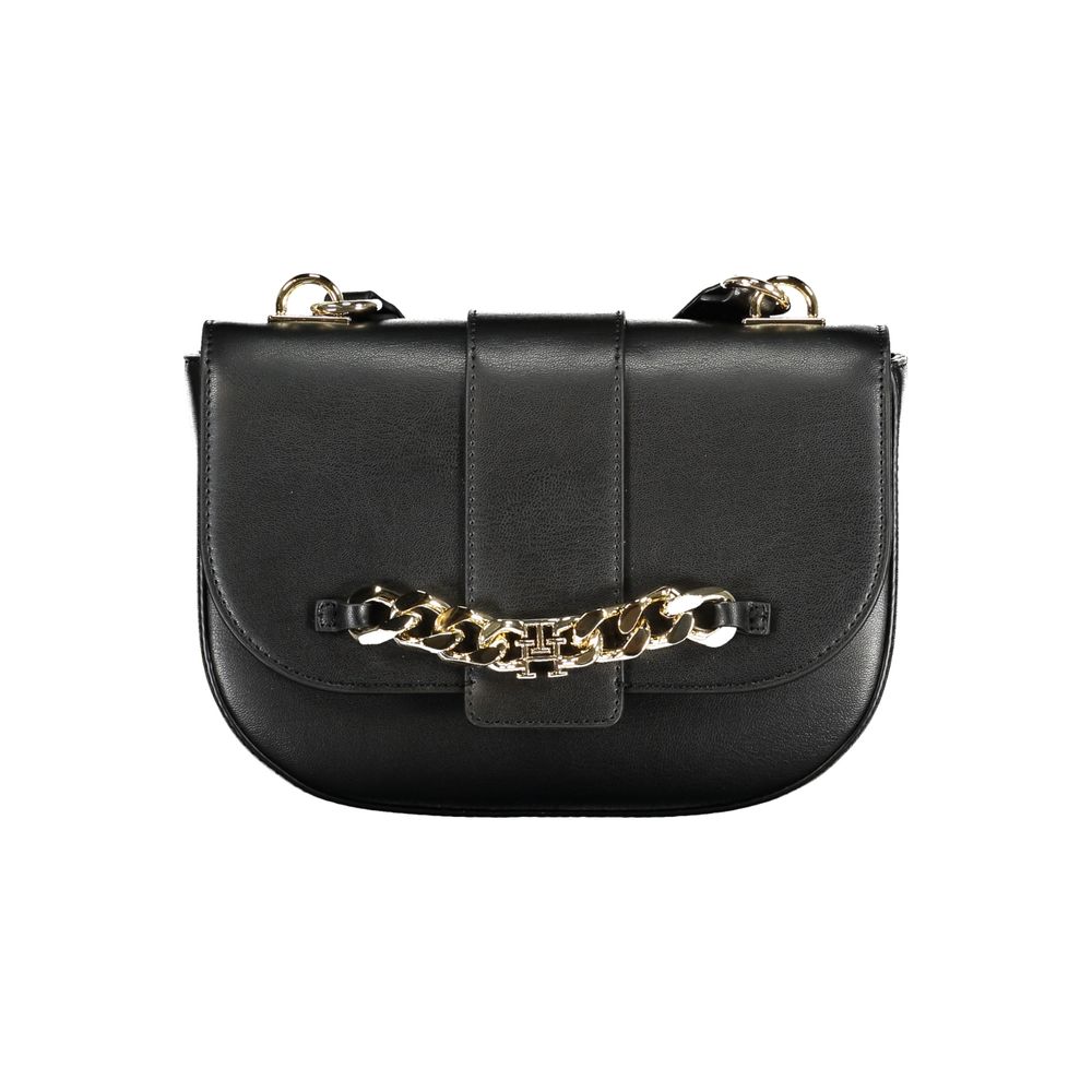 Bolso de mano Tommy Hilfiger de poliuretano negro para mujer