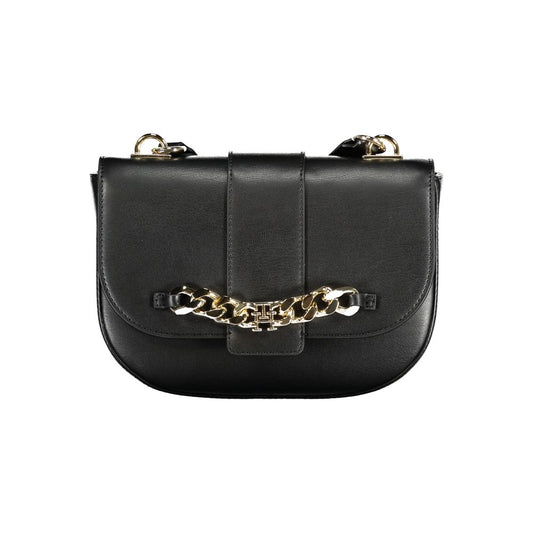 Bolso de mano Tommy Hilfiger de poliuretano negro para mujer