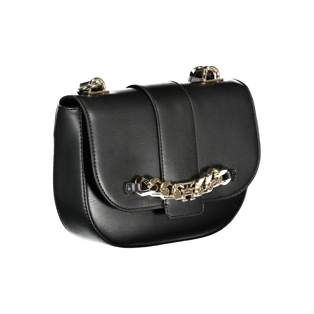 Bolso de mano Tommy Hilfiger de poliuretano negro para mujer