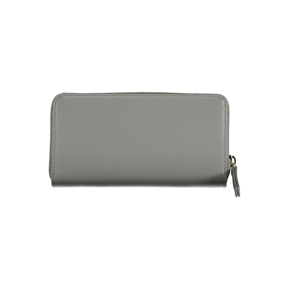 Tommy Hilfiger Cartera de poliuretano gris para mujer