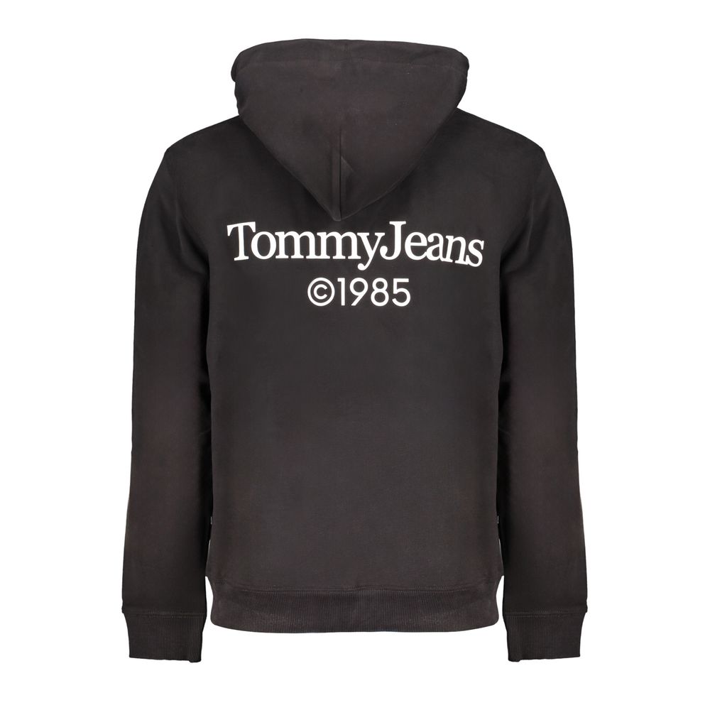 Sudadera con capucha de algodón negra para hombre Tommy Hilfiger