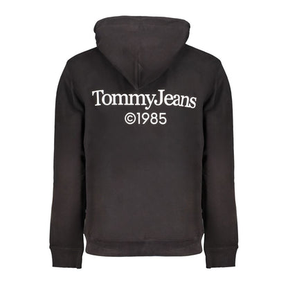 Sudadera con capucha de algodón negra para hombre Tommy Hilfiger