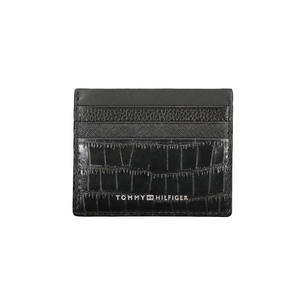 Tommy Hilfiger Black Leather Men's Wallet