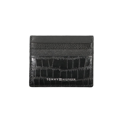 Tommy Hilfiger Black Leather Men's Wallet
