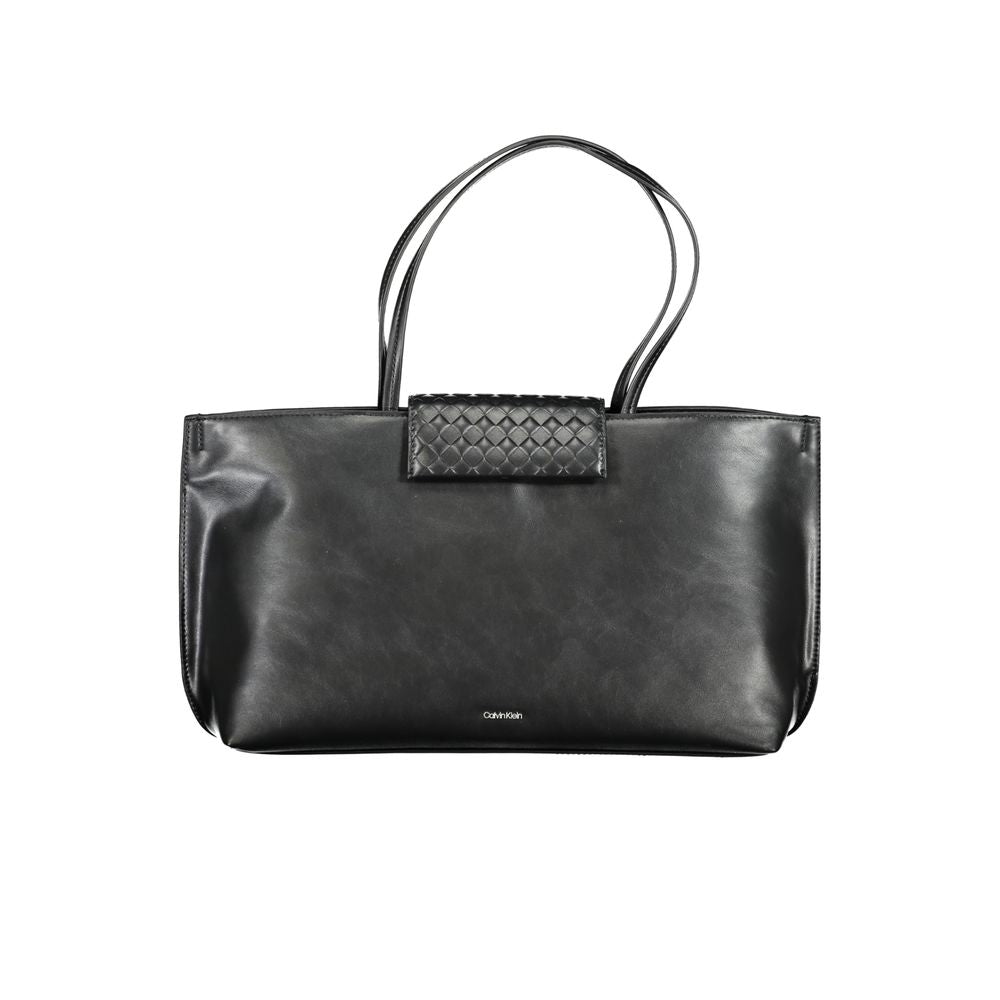 Bolso de mano Calvin Klein negro de poliéster para mujer