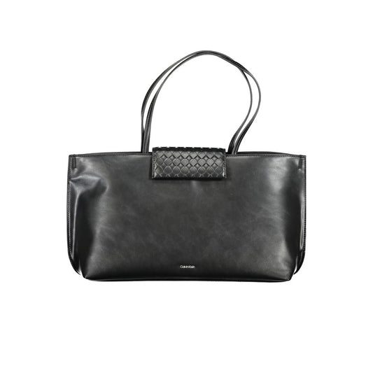 Bolso de mano Calvin Klein negro de poliéster para mujer