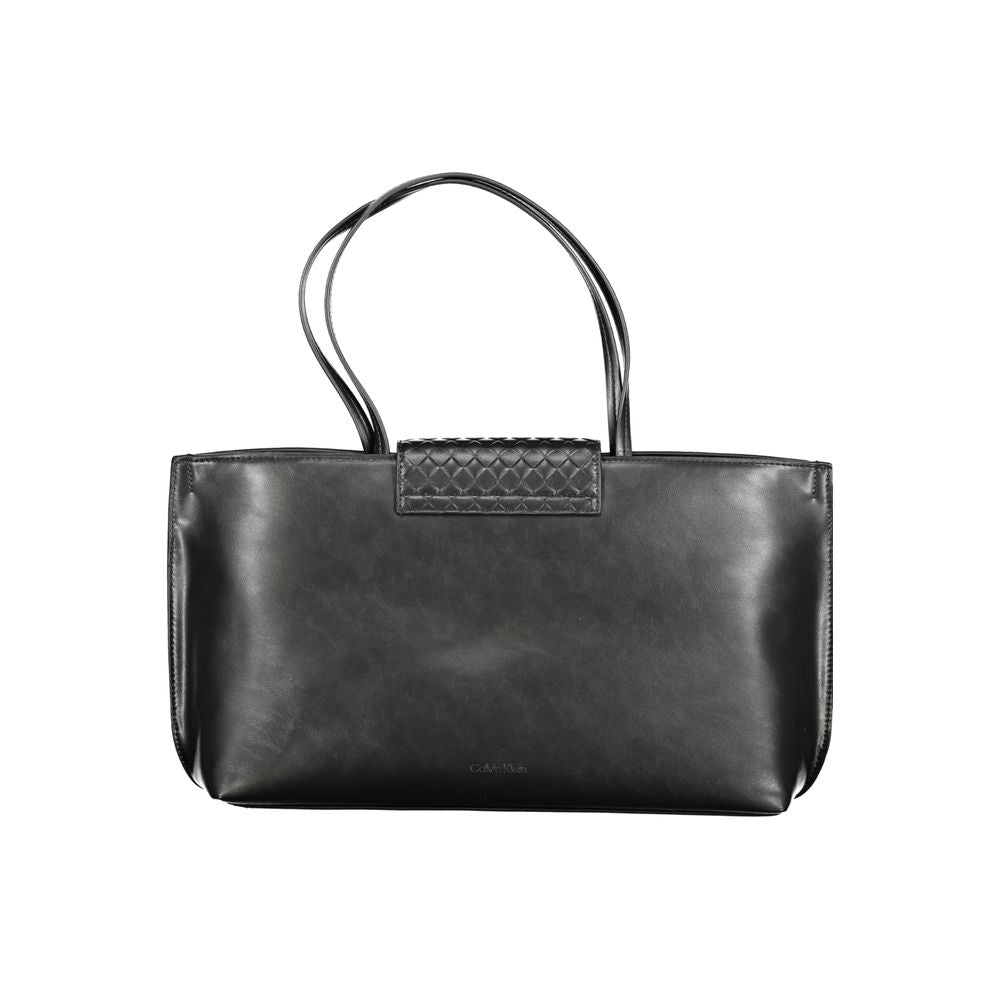 Bolso de mano Calvin Klein negro de poliéster para mujer