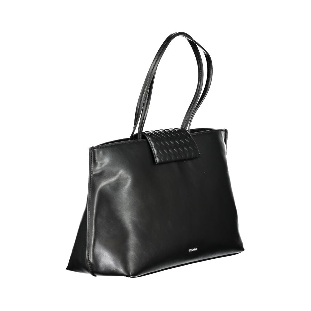 Bolso de mano Calvin Klein negro de poliéster para mujer