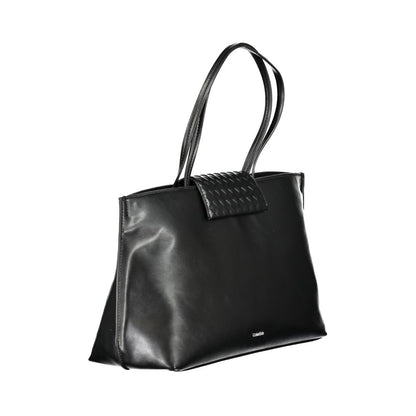 Bolso de mano Calvin Klein negro de poliéster para mujer