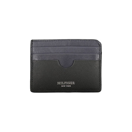 Portefeuille homme en cuir noir Tommy Hilfiger