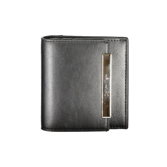 Portefeuille Calvin Klein pour femme en polyuréthane noir