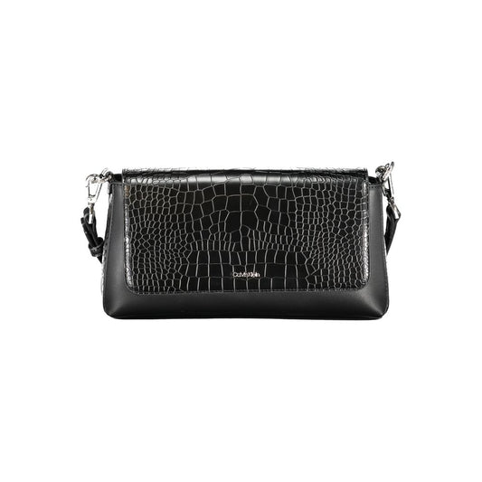 Bolso de mano Calvin Klein de poliuretano negro para mujer