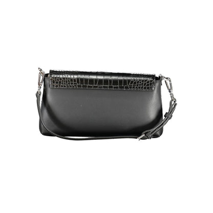 Bolso de mano Calvin Klein de poliuretano negro para mujer
