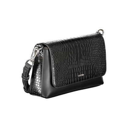 Bolso de mano Calvin Klein de poliuretano negro para mujer