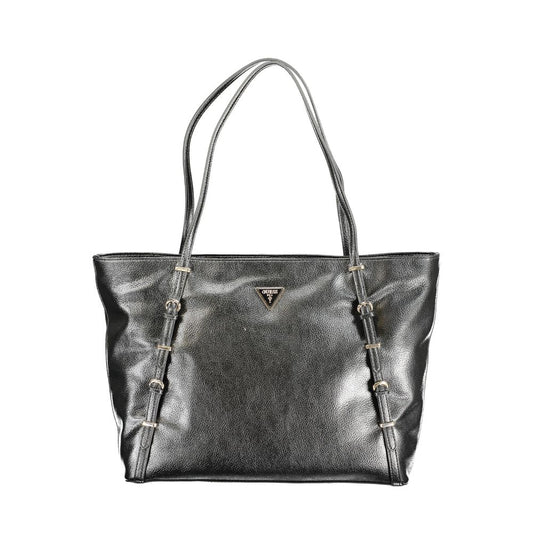 Bolso de mano Guess de poliuretano negro para mujer