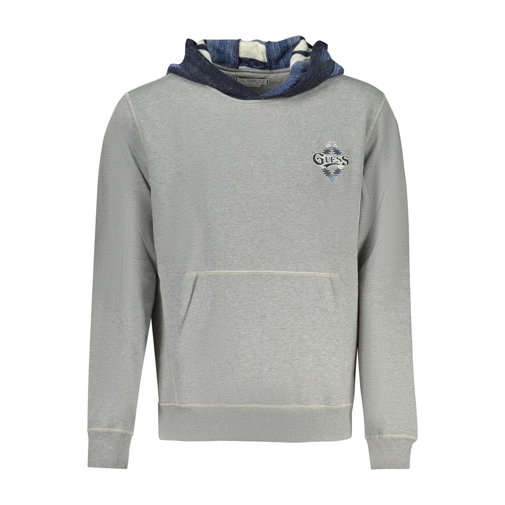 Sudadera de algodón gris para hombre Guess Jeans