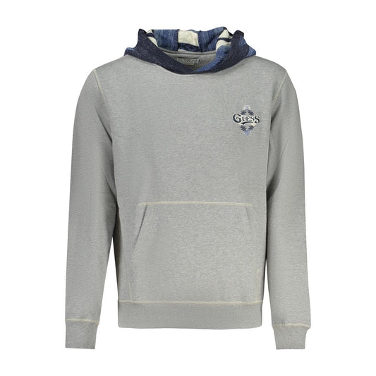 Sudadera de algodón gris para hombre Guess Jeans