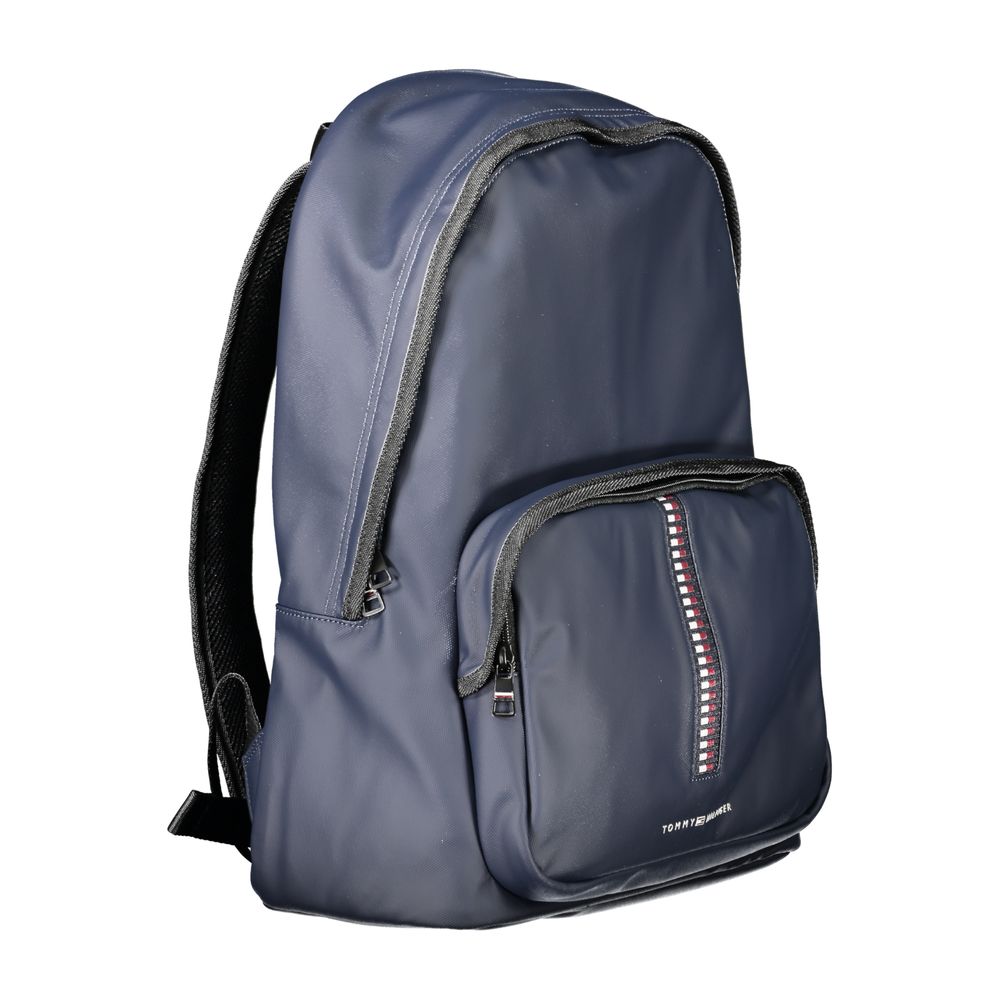 Mochila de poliuretano azul Tommy Hilfiger para hombre