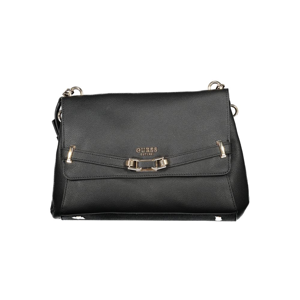 Bolso de mano de poliuretano negro para mujer Guess Jeans